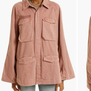 Pistola Briana Cotton Utility Overshirt Jacket in Clay Sz XL NWT